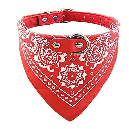 Produktbild: Newtensina Mode Hundebandana Halsband HundeHalsband Junge Mittel Bandana Hündchen Bandana mit Halsband für Hunde - Red - XL