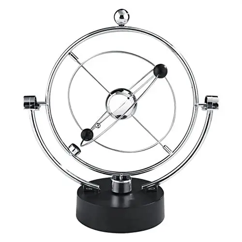 Produktbild: Newton Pendel, Perpetuum Mobile Craft Milchstraße Swing Ball Kugelstoßpendel Elektronische Schaukelball Kugelspiel für Bewegung Orbital Schreibtisch Deko (A603)