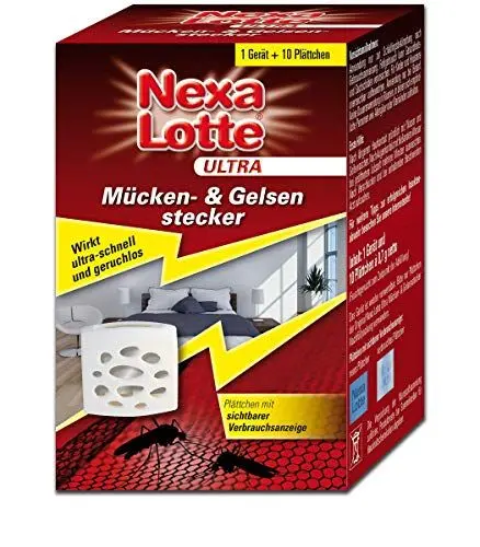 Produktbild: Nexa Lotte Ultra Mücken- & Gelsen-Stecker, geruchlos, zur Abwehr von Stechmücken, Schnaken, Mücken, nachfüllbar, 1 St, Grün