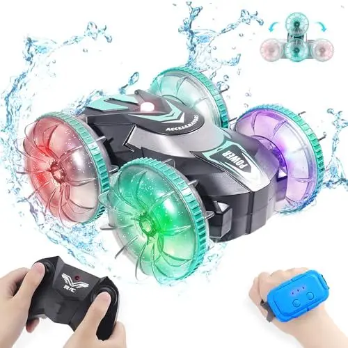 Produktbild: NEXBOX Amphibienfahrzeug Ferngesteuertes Auto ab 4 5 6 7 8 9-12 Jahre RC Auto Car Spielzeug Weihnachten Geburtstags Geschenke Indoor & Outdoor Spiele für Kinder Jungen Strand Wasserspielzeug
