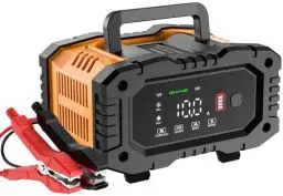 Produktbild: NEXPEAK NC202 10A Autobatterie Ladegerät, 12V 24V LiFePO4 Ladegerät, Batterie Ladegerät, KFZ Ladegerät, intelligenter Batterieladegerät mit Temperaturausgleich für PKW LKW Motorrad Rasenmäher