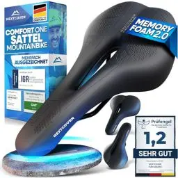 Produktbild: NEXTCOVER® Fahrradsattel - Das Original - mit Memory-Foam 2.0 I maximaler Fahrkomfort I ergonomischer Fahrrad Sattel für Damen & Herren I Fahrradsattel Herren bequem, Fahrradsattel Damen bequem weich