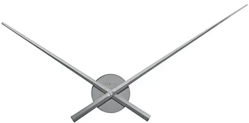 Produktbild: NeXtime 3118ZI große Wanduhr HANDS, nur Zeiger, aus Aluminium, Silber, ø 70 cm