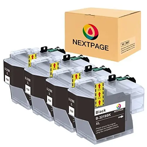 Produktbild: Nextpage Ersatz für Brother LC3219 LC-3219XL schwarz Druckerpatronen Kompatibel für Brother MFC-J5330DW MFC-J5335DW MFC-J6530DW MFC-J6930DW MFC-J5730DW MFC-J5930DW MFC-J6935DW (4X LC3219XL Schwarz)