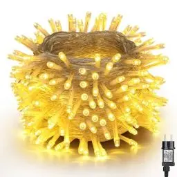 Produktbild: NEXVIN Lichterkette Außen 20M 200 LED Weihnachtsbeleuchtung Außen Strom mit Timer Speicherfunktion, Wasserdicht 8 Modi Warmweiß Lichterkette Weihnachtsbaum für Außen Innen Weihnachten Hochzeit Party