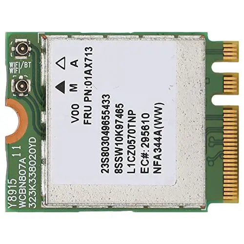 Produktbild: NFA344A M.2 WiFi Karte, 867Mbps BT Wireless Netzwerkkarte, Wireless Modul Erweitern Sie Den Internen Netzwerkadapter, NGFF WLAN Karte für 710S E470 E475 E570 E575 V310 Yoga 710