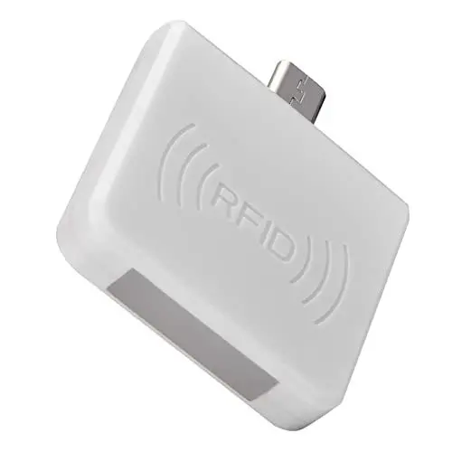 Produktbild: NFC-Leser -ID-Kartenleser Berührungsloser Kartenleser Hochfrequenz-ID-Handy für Smart -Kartenleser Typ C Weiß (Weiss)