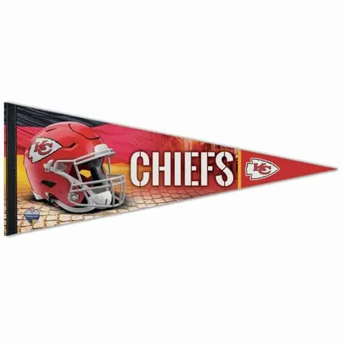 Produktbild: NFL Frankfurt Game Filz Wimpel 75x30cm Kansas City Chiefs