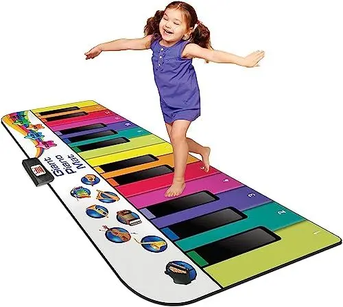 Produktbild: N-Gear Riesen Klaviermatte XXL : Tanzmatte Musikmatte Kids Piano und Musikbox Kinder in einem - Jungen & Mädchen Kinderspielzeug ab 4 Jahre - für drinnen & draußen, 10 eingebaute Lieder, 8 Instrumente