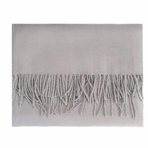 Produktbild: NGT new guide steps Warm Scarves Scarf Women Wool 200cm Long Good for Christmas or New Year Gift (Grey)