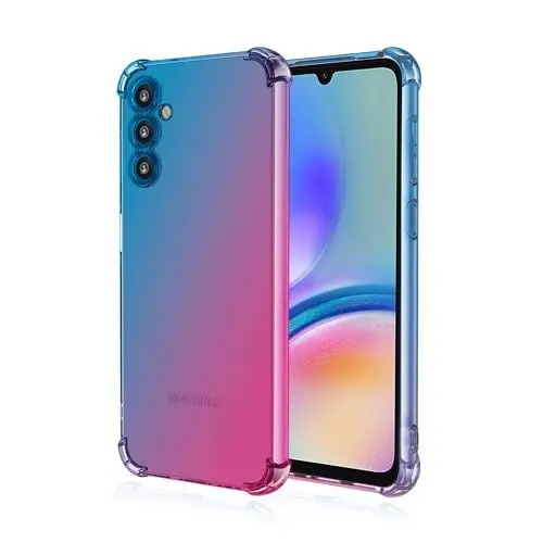 Produktbild: Niaoszhex Hülle für Samsung Galaxy A05S, TPU-Silikonhülle, Anti-Fall-Softshell, Vier-Ecken-Airbag,Anti-Drop staubdicht Stoßfest Hülle (Blau Rosa)