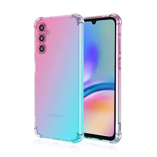 Produktbild: Niaoszhex Hülle für Samsung Galaxy A05S, TPU-Silikonhülle, Anti-Fall-Softshell, Vier-Ecken-Airbag,Anti-Drop staubdicht Stoßfest Hülle (Rosa grün)