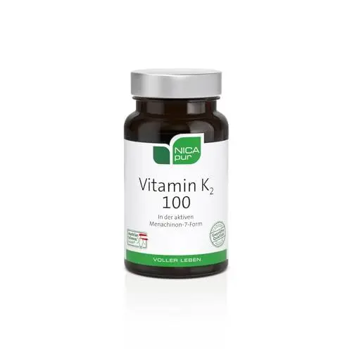 Produktbild: NICApur Vitamin K2 100 I In der all-trans Menaquinon-7-Form | 60 Kapseln
