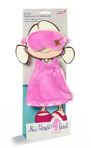 Produktbild: NICI 33236 - Puppen Nachthemd mit Schlafmaske für Puppe Minilina