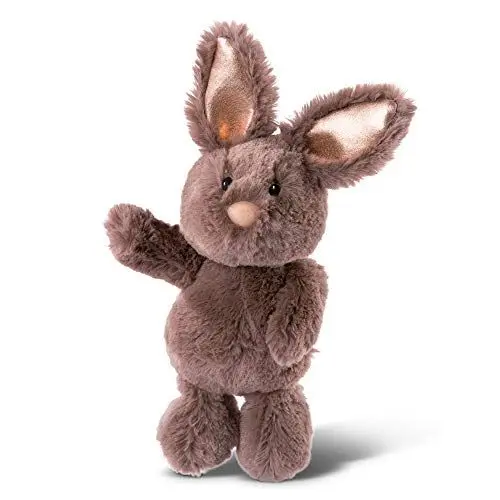 Produktbild: NICI 46334 Kuscheltier Hase Dunkelbraun 20cm – Plüschtier für Mädchen, Jungen & Babys – Flauschiges Stofftier zum Spielen, Sammeln & Kuscheln – Gemütliches Schmusetier