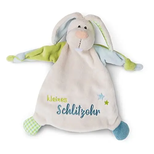 Produktbild: NICI Schmusetuch Hase Kleines Schlitzohr 25x25 cm – Schnuffeltuch ab 0+ Monaten – Kuscheltuch für Babys & Kleinkinder – Baby Kuscheltier/Schnuffeltuch – Schmusetuch für Mädchen & Jungen