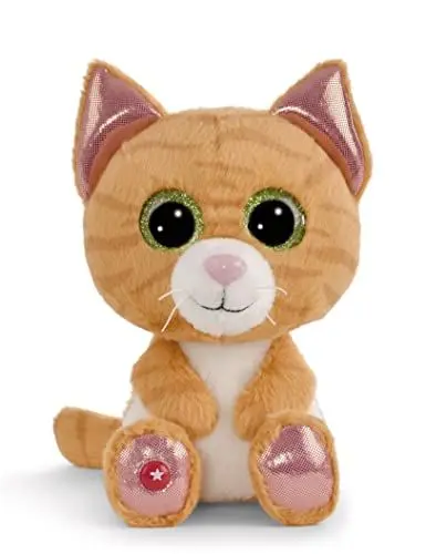 Produktbild: NICI GLUBSCHIS Katze Tabbrey 15 cm – Kuscheltier aus weichem Plüsch, niedliches Plüschtier zum Kuscheln und Spielen, für Kinder & Erwachsene, 48698, tolle Geschenkidee, getigert
