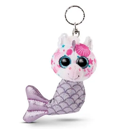 Produktbild: NICI Glubschis: Das Original – Glubschis Schlüsselanhänger Einhorn Pearlie 12 cm – Kuscheltieranhänger mit Schlüsselring für Schlüsselband, Schlüsselbund & Schlüsselhalter – 46822, 11cm