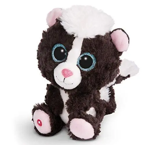 Produktbild: NICI Glubschis: Das Original – Glubschis Stinktier Suppi 15 cm – Kuscheltier Stinktier mit großen Augen – Flauschiges Plüschtier mit großen Glitzeraugen – Schmusetier für Kuscheltierliebhaber – 45562