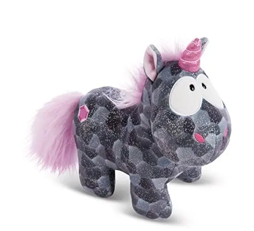 Produktbild: NICI Kuscheltier Diamond Dust 45 cm – Einhorn Plüschtier für Mädchen, Jungen & Babys – Flauschiges Stofftier zum Kuscheln & Spielen – Kuscheliges Schmusetier, Grau