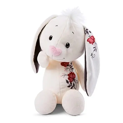 Produktbild: NICI Kuscheltier Hase 35cm mit romantischem Tattoo-Druck auf Ohr – Hase Plüschtier für Mädchen, Jungen & Babys – Flauschiges Stofftier zum Kuscheln, Spielen & Schenken – Kuscheliges Schmusetier