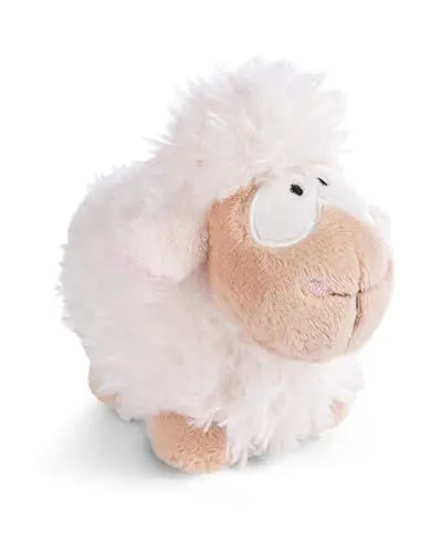 Produktbild: NICI Schaf Kuscheltier weiß stehend Green 13cm I Plüschtier für Mädchen, Jungen & Babys I Flauschiges Stofftier zum Kuscheln & Spielen – 49674