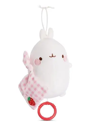 Produktbild: NICI Spieluhr Baby Einschlafhilfe MOLANG 15 cm mit sanfter, beruhigender Gute-Nacht-Melodie - Flauschiges Baby Geschenk Junge & Mädchen - 49475, Weiß