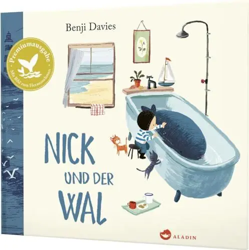 Produktbild: Nick und der Wal: Jubiläumsausgabe | Bilderbuch mit herausnehmbarer Illustration zur Kinderzimmer-Dekoration