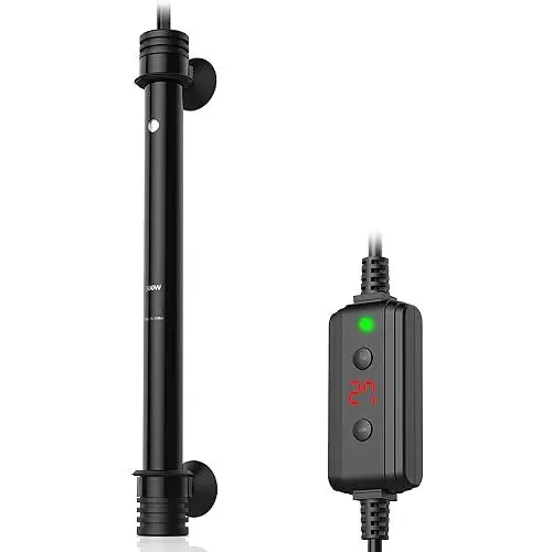 Produktbild: NICREW Aquarium Heizer 300 W, Temperatur einstellbare Aquarium Heizung mit Controller für Aquarien bis 300 L, Überhitzungsschutz