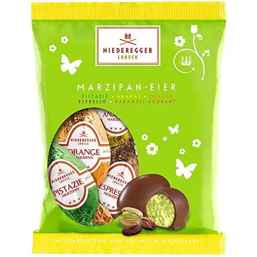 Produktbild: Niederegger Marzipan Eier Beutel fruchtig und nussig Schokolade mit Marzipan 85g