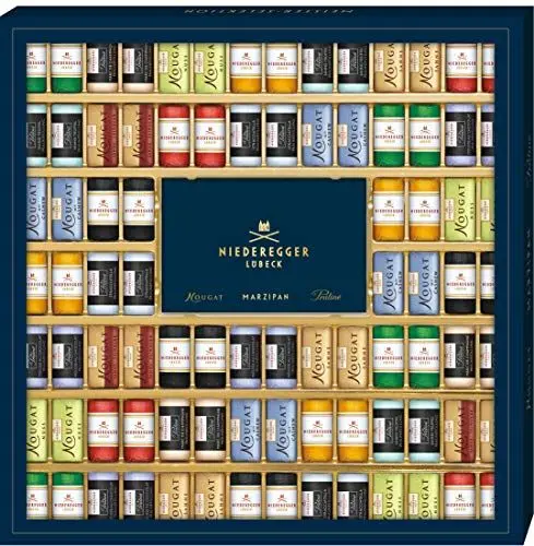 Produktbild: Niederegger Meisterselektion Geschenkpackung, hochwertiges Marzipangeschenk, 1er Pack (1 x 1075 g)