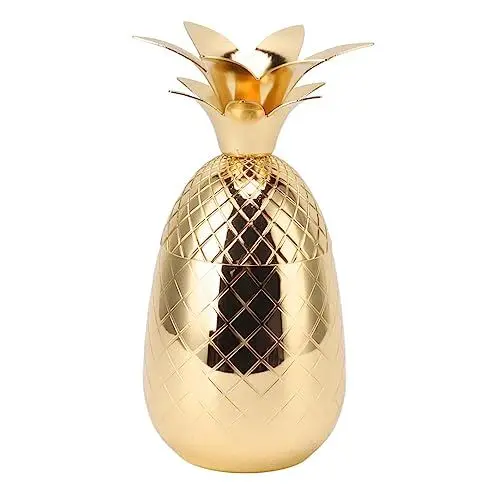 Produktbild: Niedlicher Cocktail-Shaker, Leicht zu Reinigender Cocktail-Mixer aus Poliertem Edelstahl für Zuhause (GOLD)
