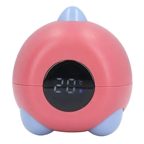 Produktbild: Niedliches Dinosaurier-Badethermometer für Babys, Echtzeit-Temperatursensor, Tragbar und Vielseitig, Speziell für Neugeborene Entwickelt (Rot)