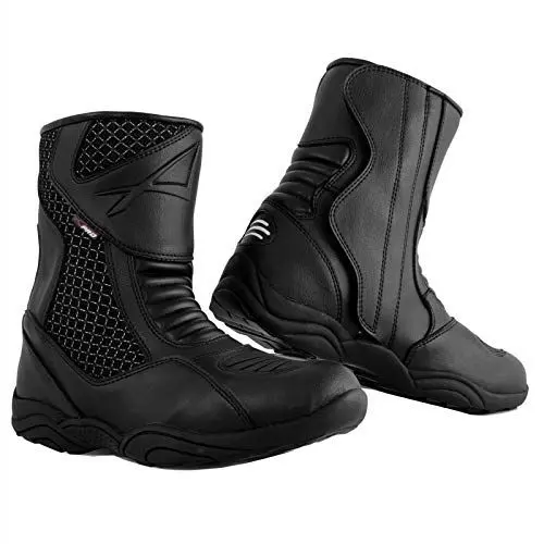 Produktbild: Niedrige Stiefel Motorradstiefel Wasserdicht Schuhe Sport Low Boots Schwarz 46