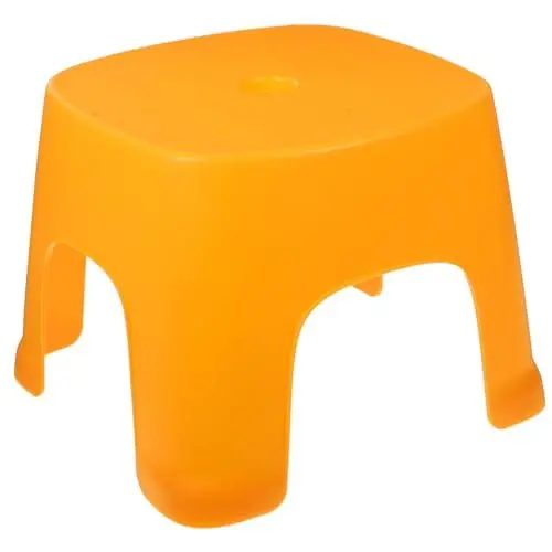 Produktbild: niedriger Hocker WC-Sitz Hocker tragbares Töpfchen Tritthocker für Kleinkinder Tür Fuß Stool badezimmerhocker Toilettenstufe für Erwachsene Rutschfester Tritthocker PVC Yellow GAXIRE