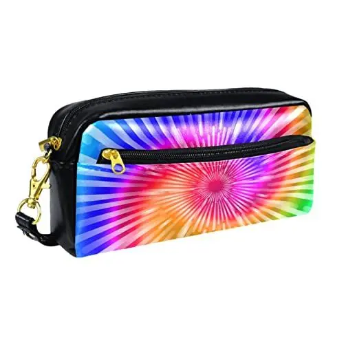 Produktbild: NigelMu Federmäppchen,tragbares Federmäppchen,Stifteetui,Schreibwaren-Organizer für die Schule,Motif de Couleur tourbillon arc-en-ciel Dekoration