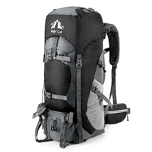 Produktbild: Night Cat Wanderrucksack 40L 70L 90L Rucksack Trekkingrucksack Reiserucksack Herren Damen Atmungsaktiv für Camping Trekking Mountainering Klettern Fahrradreisen