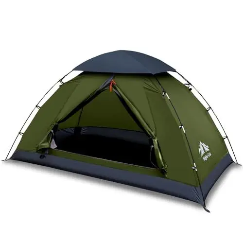 Produktbild: Night Cat Campingzelt für 1 2 Person Mann wasserdichte Rucksackzelte Einfache Einrichtung Leichtgewichtig für Wanderungen im Hinterhof