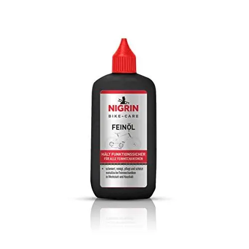 Produktbild: NIGRIN BIKE-CARE Feinöl | 100 ml Flasche | Feinmechaniköl | Für Hobby und Werkstatt | Harz- und säurefrei |, grau