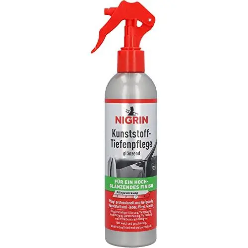 Produktbild: NIGRIN Kunststoff-Tiefenpflege, schützt alle Kunststoffe vor vorzeitiger Alterung, glänzend, 300 ml, Grün