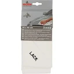 Produktbild: NIGRIN Mikrofaser-Tuch Lack, besonders sanft zum Lack, garantiert kratzerfreies Auspolieren, Auto Microfasertuch Autopflege, 40x40 cm