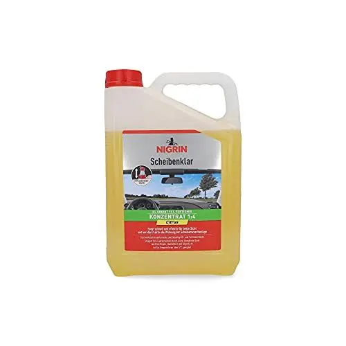 Produktbild: NIGRIN Scheibenklar Konzentrat 1:4, Liter, Citrus, 3 Liter, gelb