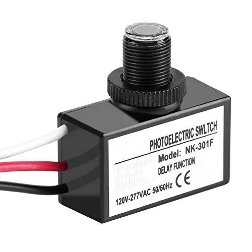 Produktbild: Niiyen Lichtschranke, 120V-277VAC Lichtsensorsteuerung Automatischer Ein/Aus-Lichtschranke für Beleuchtungskörper, LED-Lampe, die Lichtsteuerung unterstützt