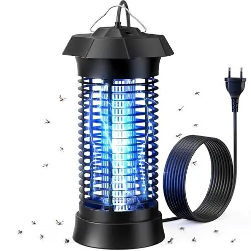 Produktbild: NIIYOCA Insektenvernichter Elektrisch 6W UV-Lampe Insekten & Mückenabwehr Outdoor für Garten - Insektenvernichter gegen Fliegen, Motten, Fluginsekten