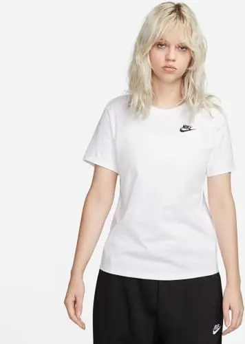 Produktbild: NIKE Damen Sw Club T-Shirt, Weiß, M EU