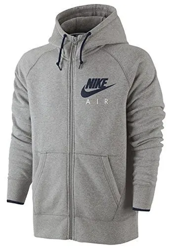 Produktbild: NIKE Herren AW77 Fleece Full Zip Hoody Kapuzenpullover, Dunkelgrau Heidekraut/Obsidian, M