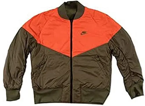 Produktbild: NIKE Herren M NSW Woven AF1 Wendejacke, Medium Olive/Rush Orange, L