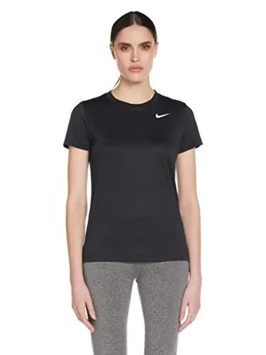 Produktbild: Nike AQ3210 W NK DF Leg Tee Crew T-Shirt Women's Black/White L