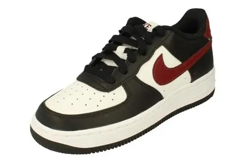 Produktbild: Nike Air Force 1 GS Trainers FZ4351 Sneakers Schuhe (UK 5 US 5.5Y EU 38, Black Dark Team red 001)