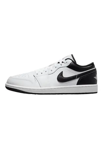 Produktbild: Nike Air Jordan 1 Low Herren Trainers 553558 Sneakers Schuhe (UK 9.5 US 10.5 EU 44.5, White Black White 132)